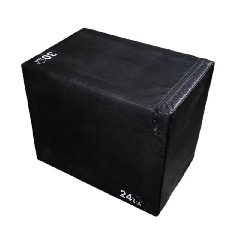 Box Jump Plyo - 2026 Verstellbare Weiche Schaumstoff-Plyobox Schwarz Rutschfeste
