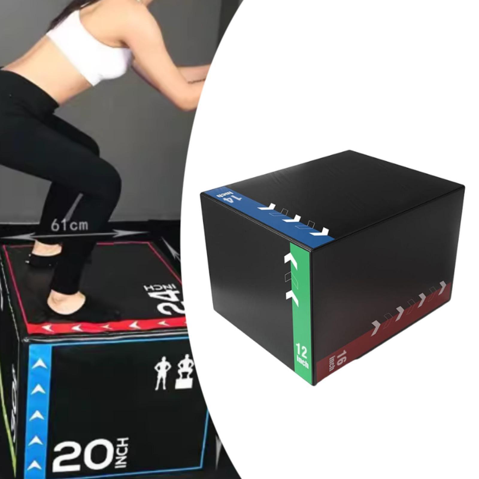 Box Jump Plyo - Plyometrische Sprungbox, robuste, vielseitige Step-up-Box für