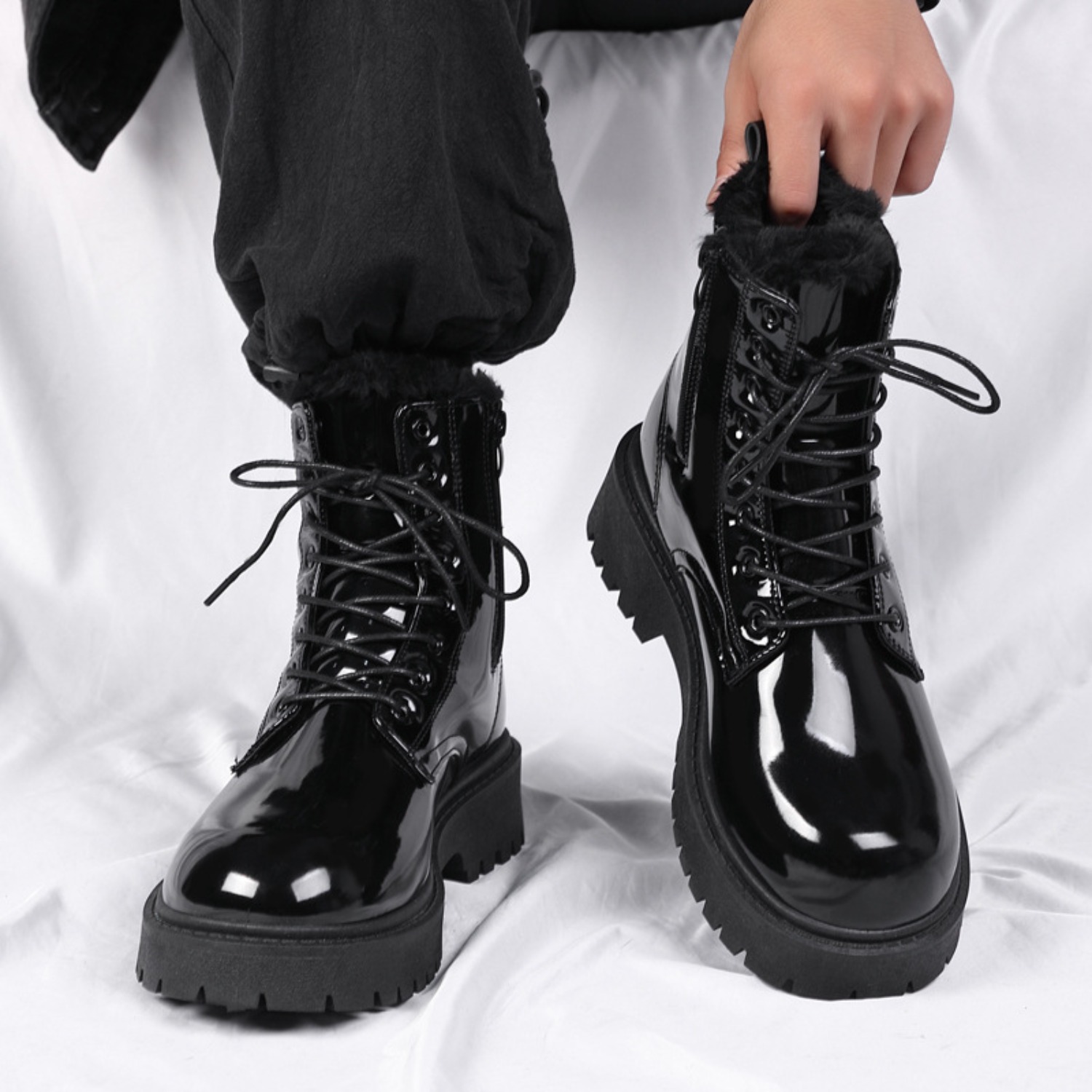 Warme Plüsch-High-Top-Stiefel  – Crossfit Outdoor Bewertung und Preis